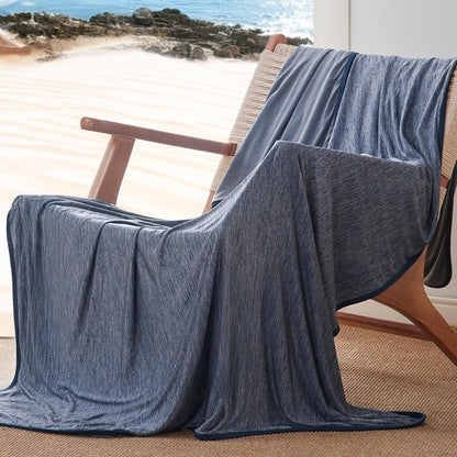 Bedsure Silky Soft Summer Cooling Blanket for Hot Sleepers, Rayon Derived from Bamboo Cold Throw Blanket for Couch, Lightweight Bed Cooling Throw Camping Picnic Travel Outdoor Dorm Essentials, 50x70