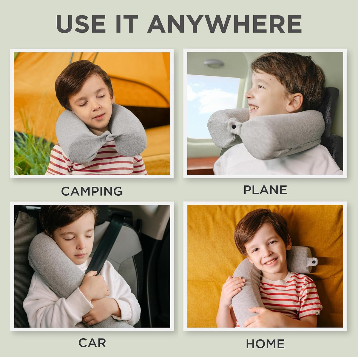 Travel Pillow and Blanket Set, 2-in-1 Airplane Travel Essentials with Soft Flannel Travel Blanket, Inflatable Pillow, Compact Carry Bag with Carabiner for Flights, Camping, Cruise Ship, Car