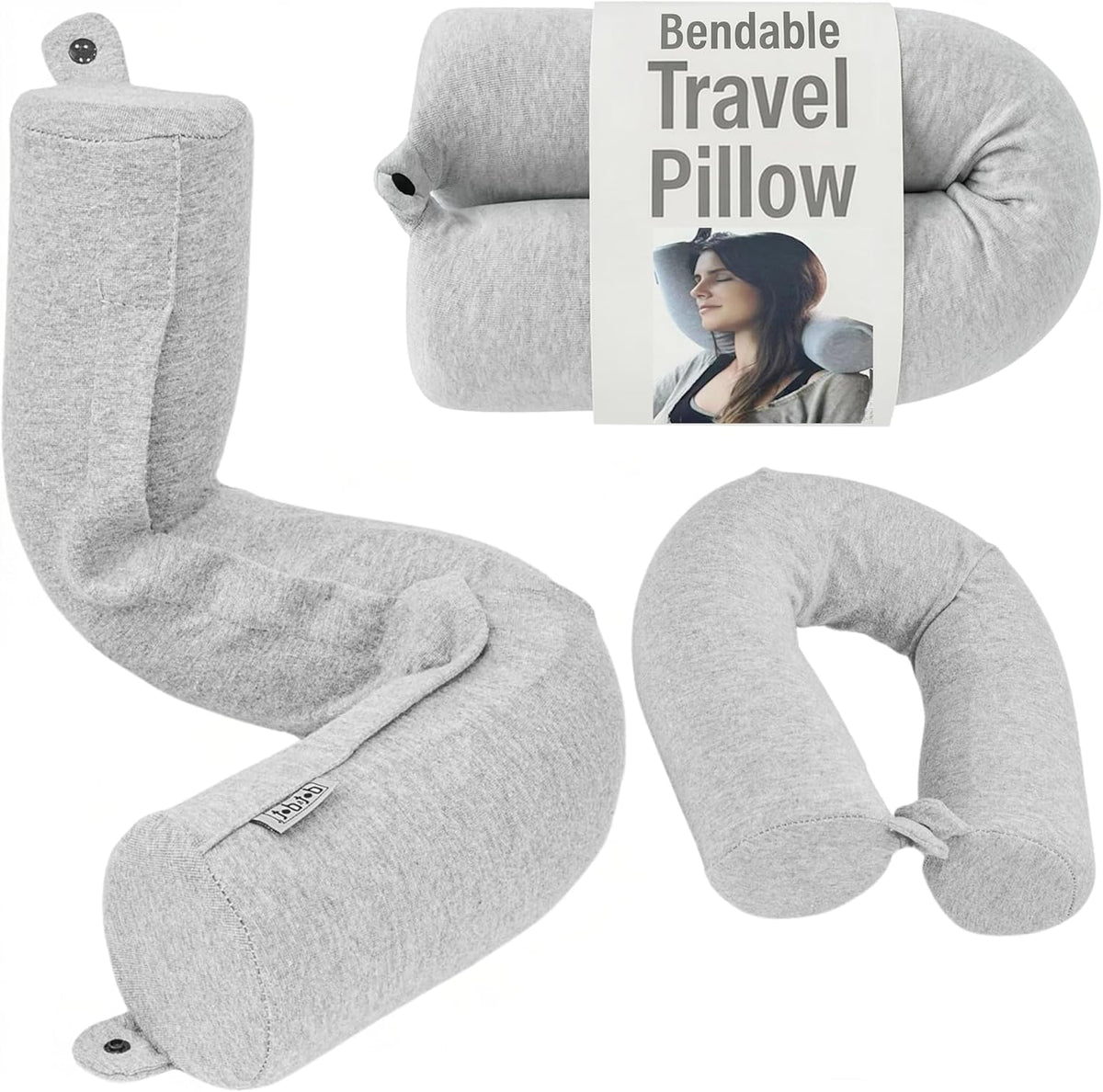 Travel Pillow and Blanket Set, 2-in-1 Airplane Travel Essentials with Soft Flannel Travel Blanket, Inflatable Pillow, Compact Carry Bag with Carabiner for Flights, Camping, Cruise Ship, Car