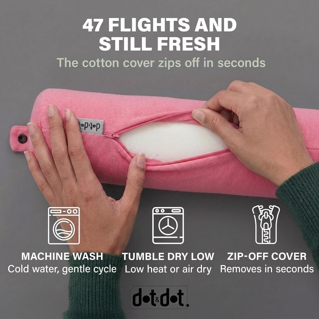 Travel Pillow and Blanket Set, 2-in-1 Airplane Travel Essentials with Soft Flannel Travel Blanket, Inflatable Pillow, Compact Carry Bag with Carabiner for Flights, Camping, Cruise Ship, Car
