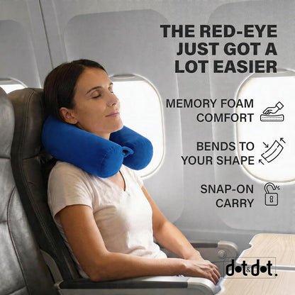 Travel Pillow and Blanket Set, 2-in-1 Airplane Travel Essentials with Soft Flannel Travel Blanket, Inflatable Pillow, Compact Carry Bag with Carabiner for Flights, Camping, Cruise Ship, Car