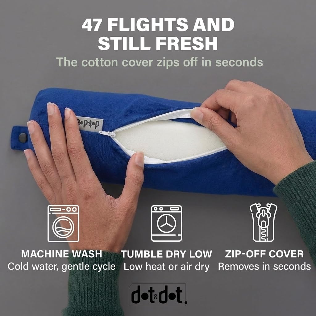 Travel Pillow and Blanket Set, 2-in-1 Airplane Travel Essentials with Soft Flannel Travel Blanket, Inflatable Pillow, Compact Carry Bag with Carabiner for Flights, Camping, Cruise Ship, Car