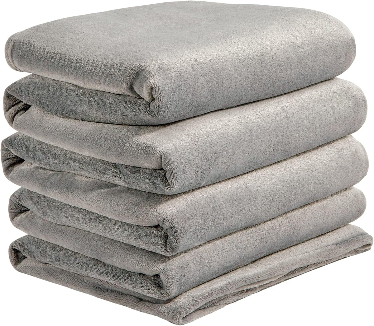Fleece Blanket Soft Plush Throw for Couch Black 50"x60" - Colors A
