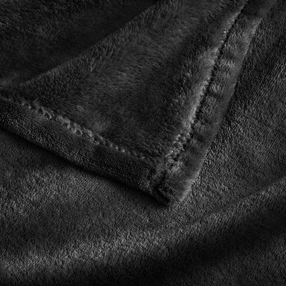 BEDELITE Fleece Blanket Black Throw Blankets for Couch & Bed, Luxury Plush Cozy Fuzzy Blanket 50x60 inches, Super Soft Warm Lightweight Throw Blanket for Travel Camping - Colors B
