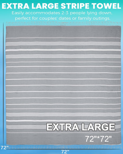 Antfuny Turkish Beach Towels Vacation Essentials Quick Dry Sand Free Oversized Bath Pool Swim Towel Extra Large XL Blanket Adult Travel Cruise Accessories Must Haves Clearance Stuff Necessities - Colors C