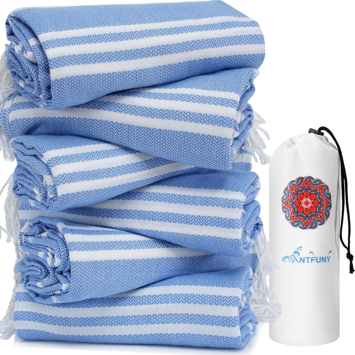 Antfuny Turkish Beach Towels Vacation Essentials Quick Dry Sand Free Oversized Bath Pool Swim Towel Extra Large XL Blanket Adult Travel Cruise Accessories Must Haves Clearance Stuff Necessities - Colors C
