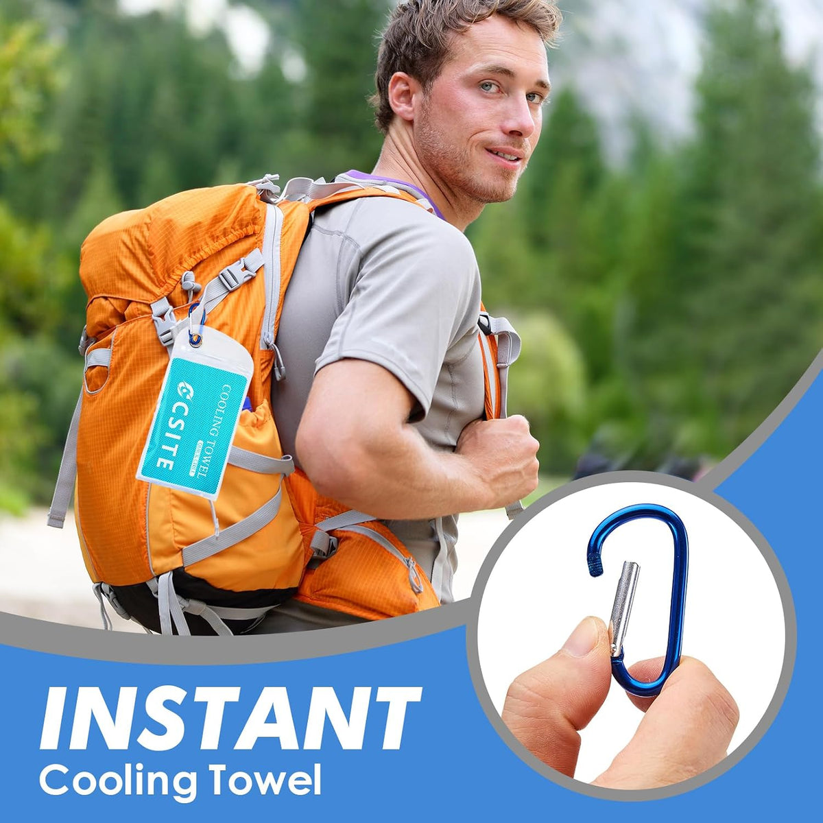 4 Pack Cooling Towels (47"x12") for Neck and Face, Ice Towel for Hot Weather, Soft Breathable Chilly Gym Towels, Microfiber Towel for Work Out, Yoga, Running, Camping & More Activities