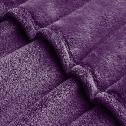BEDELITE Fleece Blanket Black Throw Blankets for Couch & Bed, Luxury Plush Cozy Fuzzy Blanket 50x60 inches, Super Soft Warm Lightweight Throw Blanket for Travel Camping - Colors B