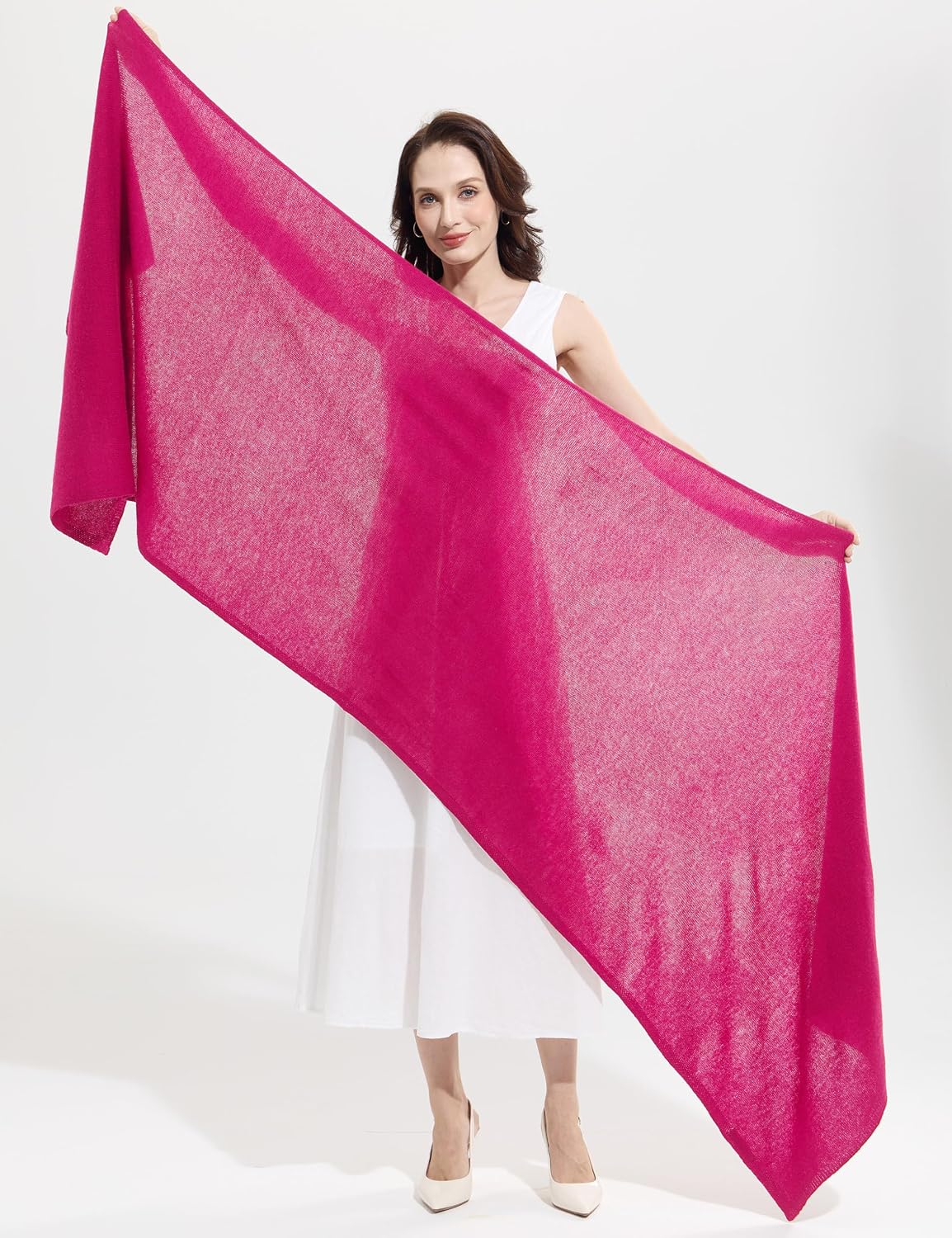 Soft Cashmere Blend Wrap Chic Scarf Stole for Women Wayfarer Travel Extra Large 87"x28" - Colors B
