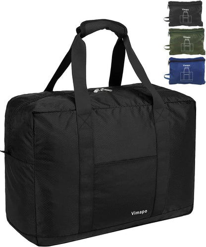 Foldable Travel Duffle Bag with Trolley Sleeve 40L Travel Bag