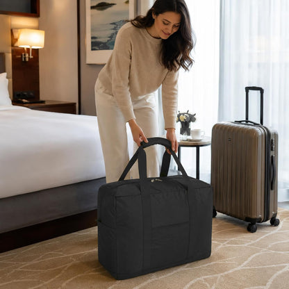 Foldable Travel Duffle Bag with Trolley Sleeve 40L Travel Bag