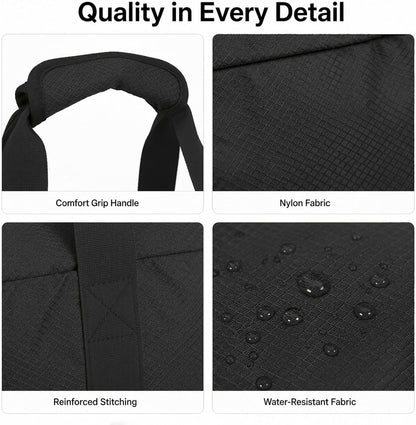 Foldable Travel Duffle Bag with Trolley Sleeve 40L Travel Bag