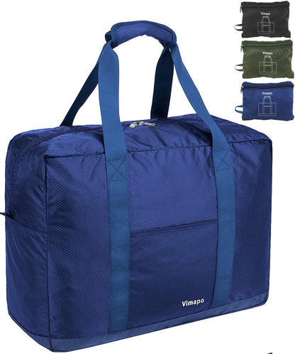 Foldable Travel Duffle Bag with Trolley Sleeve 40L Travel Bag