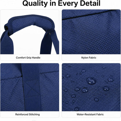Foldable Travel Duffle Bag with Trolley Sleeve 40L Travel Bag
