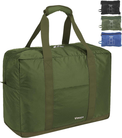 Foldable Travel Duffle Bag with Trolley Sleeve 40L Travel Bag