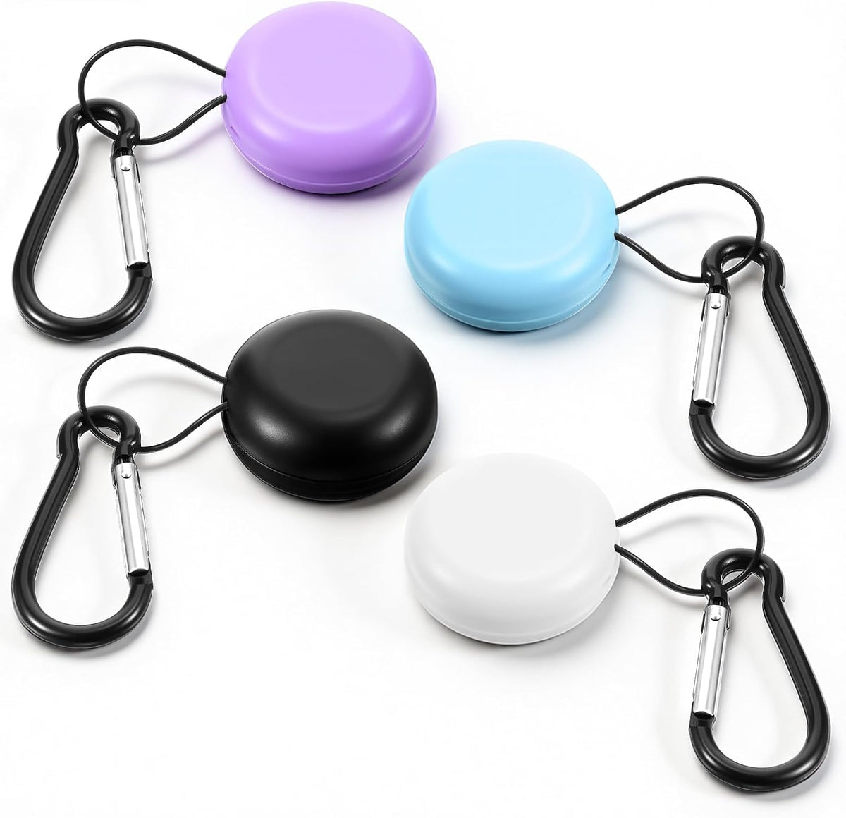 4 Pcs Earplug Case, Portable Loop Ear Plug Carrying Case, Work