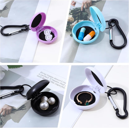 4 Pcs Earplug Case, Portable Loop Ear Plug Carrying Case, Work