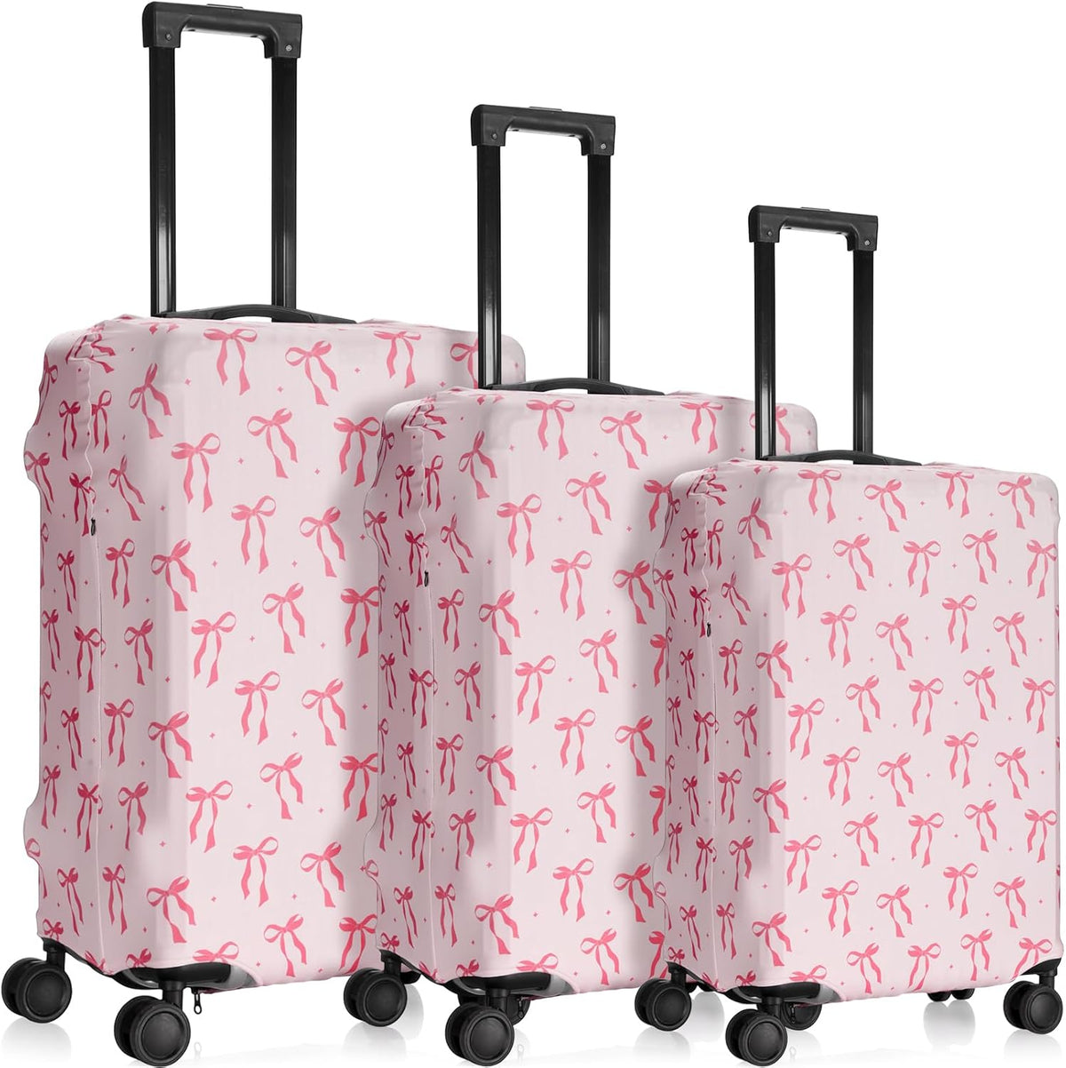 3 Pieces Travel Luggage Cover, S/medium/L;Vintage Theme;Multicolor