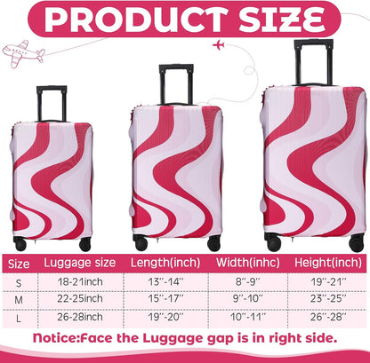 3 Pieces Travel Luggage Cover, S/medium/L;Vintage Theme;Multicolor