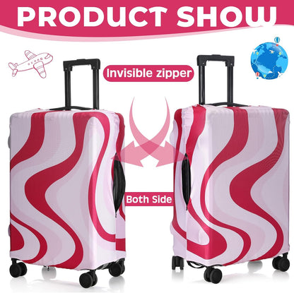 3 Pieces Travel Luggage Cover, S/medium/L;Vintage Theme;Multicolor