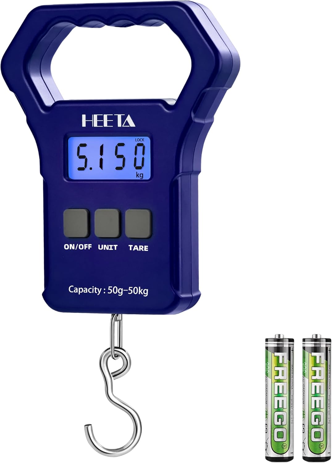 Fish Scale 110lb/50kg Digital Hanging Fishing Luggage Weight Scale
