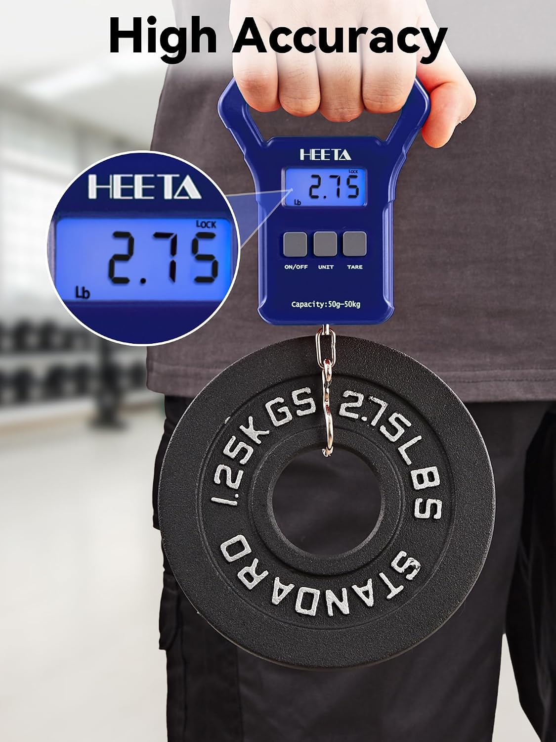 Fish Scale 110lb/50kg Digital Hanging Fishing Luggage Weight Scale