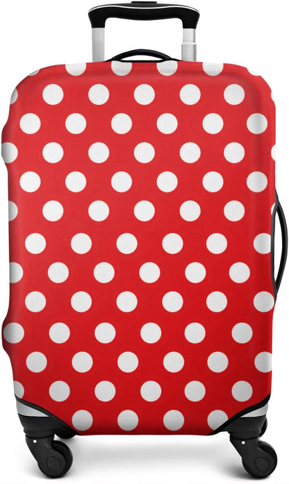 Red Bow Luggage Cover Protector Fit 29-32 Inch, Black