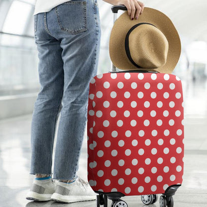 Red Bow Luggage Cover Protector Fit 29-32 Inch, Black