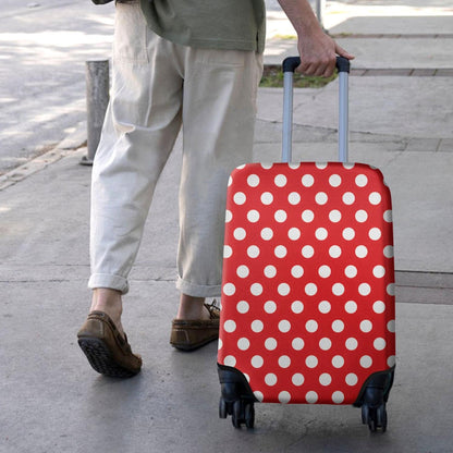 Red Bow Luggage Cover Protector Fit 29-32 Inch, Black