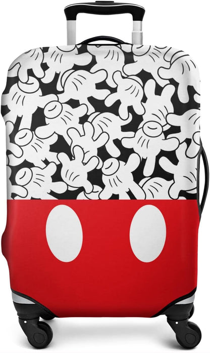 Red Bow Luggage Cover Protector Fit 29-32 Inch, Black