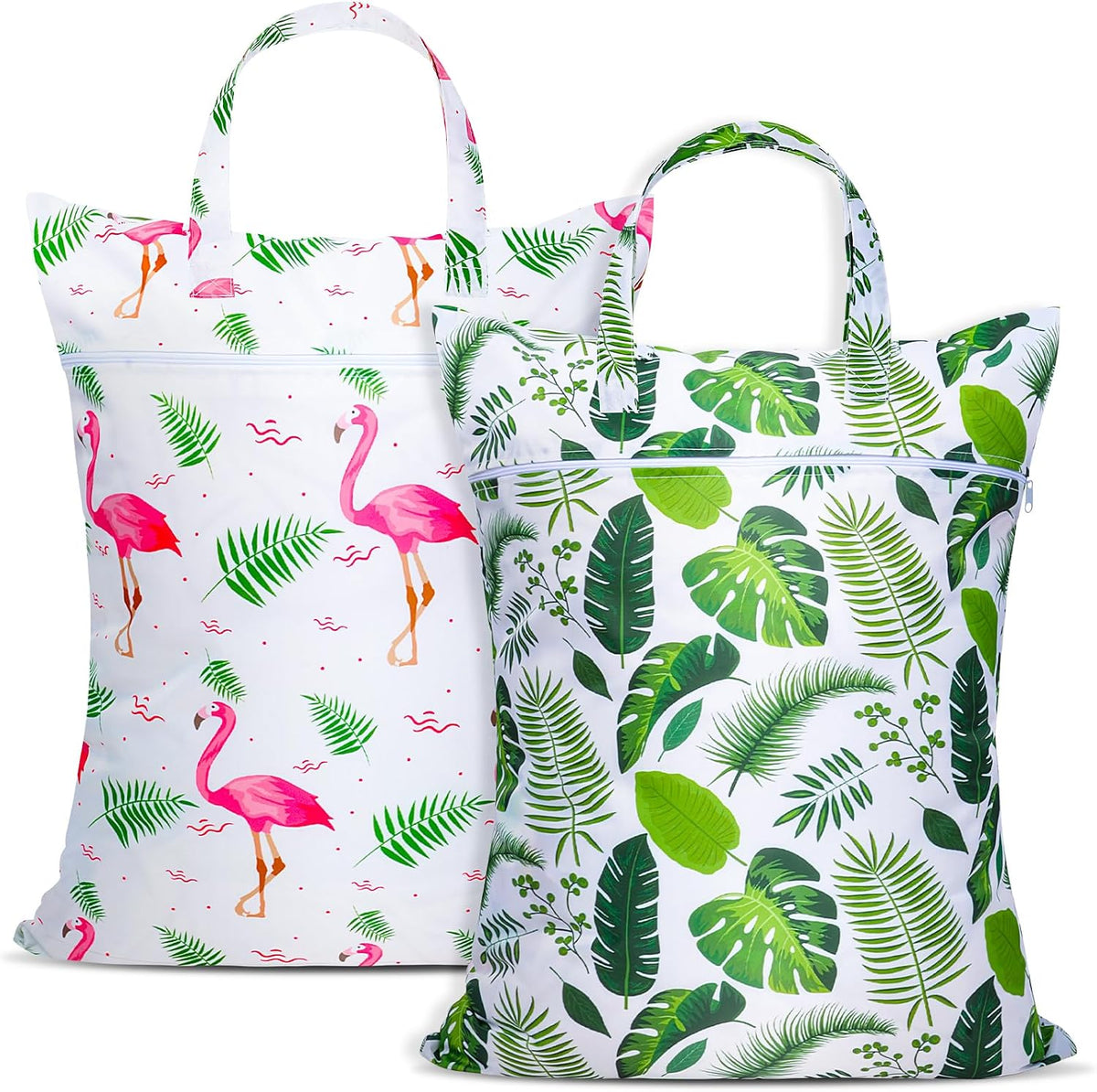 2 Pcs Large Travel Laundry Bags - Waterproof with Handle, Washable Dirty Clothes Bags for Travel, Wet & Dry Use, Bathing Suit & Gym Clothes Laundry, Swimming Pool & College Dorm