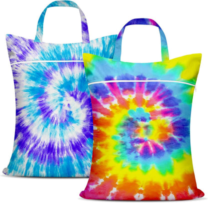 2 Pcs Large Travel Laundry Bags - Waterproof with Handle, Washable Dirty Clothes Bags for Travel, Wet & Dry Use, Bathing Suit & Gym Clothes Laundry, Swimming Pool & College Dorm
