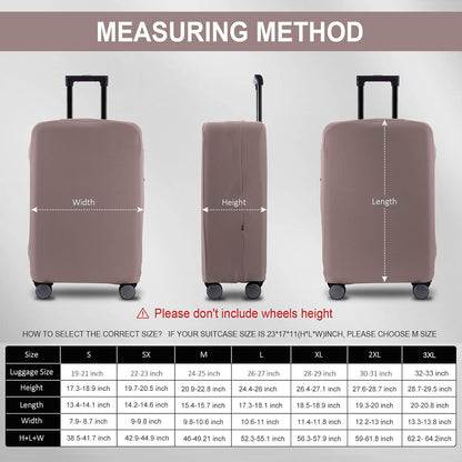 Travel Luggage Cover Suitcase Protector Scratch-Resistant Fit 19-31 Inch, Not Included Suitcase (Black, 2XL(30-31inch))