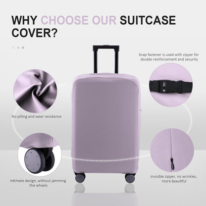 Travel Luggage Cover Suitcase Protector Scratch-Resistant Fit 19-31 Inch, Not Included Suitcase (Black, 2XL(30-31inch))
