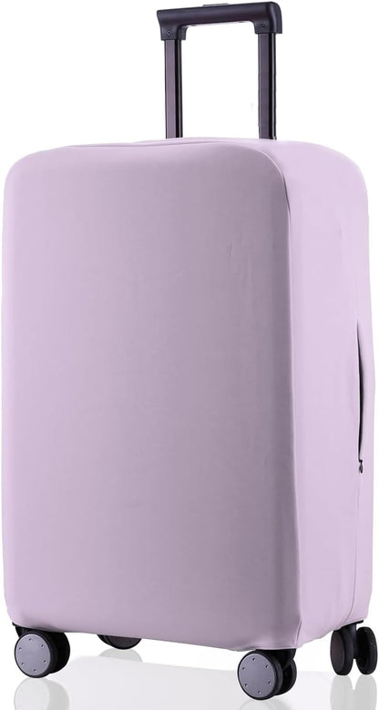 Travel Luggage Cover Suitcase Protector Scratch-Resistant Fit 19-31 Inch, Not Included Suitcase (Black, 2XL(30-31inch))