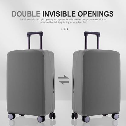 Travel Luggage Cover Suitcase Protector Scratch-Resistant Fit 19-31 Inch, Not Included Suitcase (Black, 2XL(30-31inch))