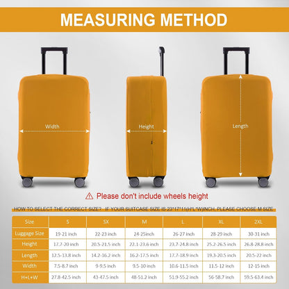Travel Luggage Cover Suitcase Protector Scratch-Resistant Fit 19-31 Inch, Not Included Suitcase (Black, 2XL(30-31inch))
