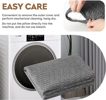 Camping Pillow Travel Pillow Small Shredded Memory Foam Pillow - Compressible Medium Firm, Breathable Cover, Ideal Backpacking Hiking, Airplane and Car