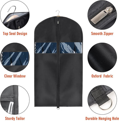 Garment Bag for Moving, Heavy Duty Suit Bag, 60 Inch, Set of 1