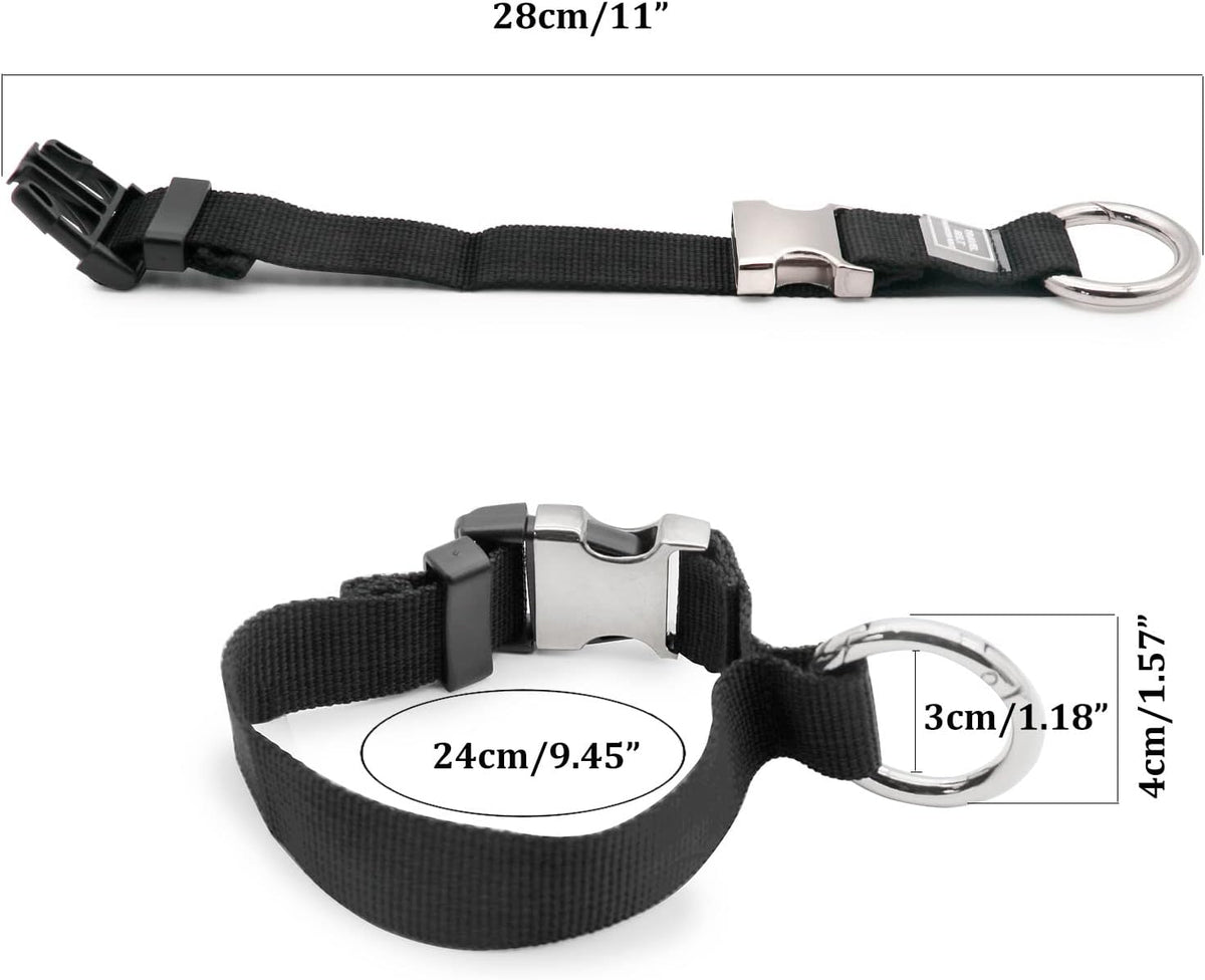 Add-A-Bag Luggage Strap Jacket Gripper, Luggage Straps Baggage Suitcase Belts Travel Accessories - Make Your Hands Free, Easy to Carry Your Extra Bags, Black