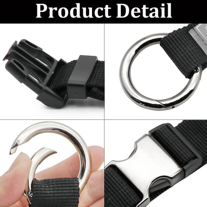 Add-A-Bag Luggage Strap Jacket Gripper, Luggage Straps Baggage Suitcase Belts Travel Accessories - Make Your Hands Free, Easy to Carry Your Extra Bags, Black