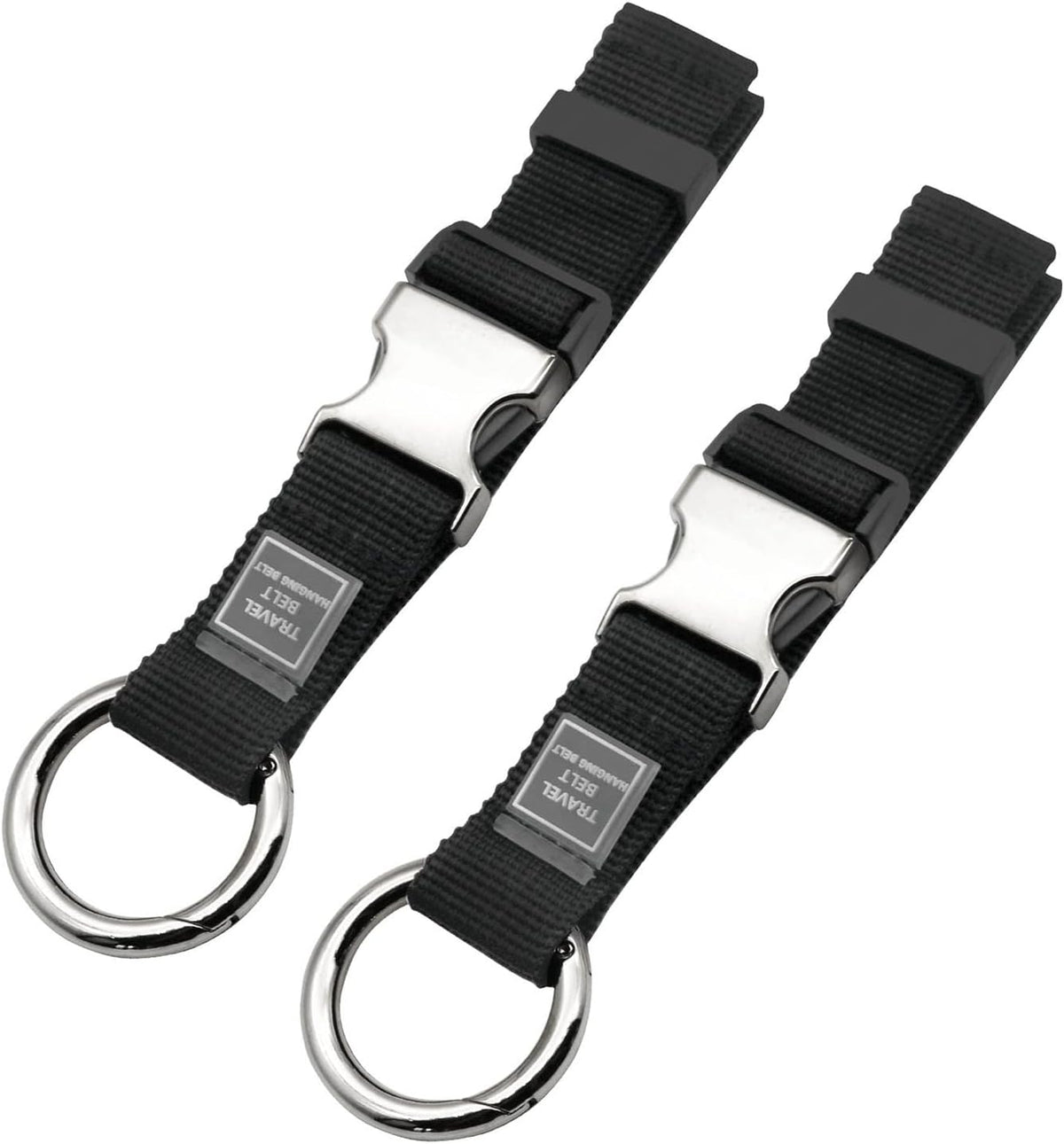 Add-A-Bag Luggage Strap Jacket Gripper, Luggage Straps Baggage Suitcase Belts Travel Accessories - Make Your Hands Free, Easy to Carry Your Extra Bags, Black