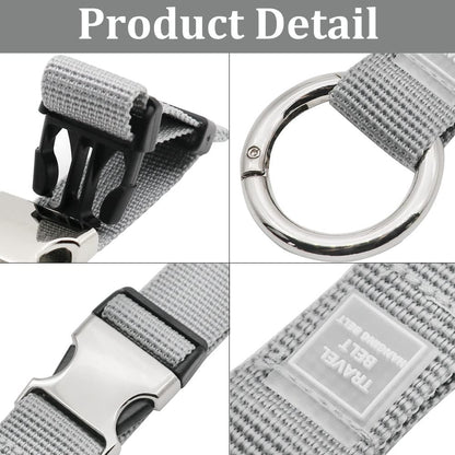 Add-A-Bag Luggage Strap Jacket Gripper, Luggage Straps Baggage Suitcase Belts Travel Accessories - Make Your Hands Free, Easy to Carry Your Extra Bags, Black