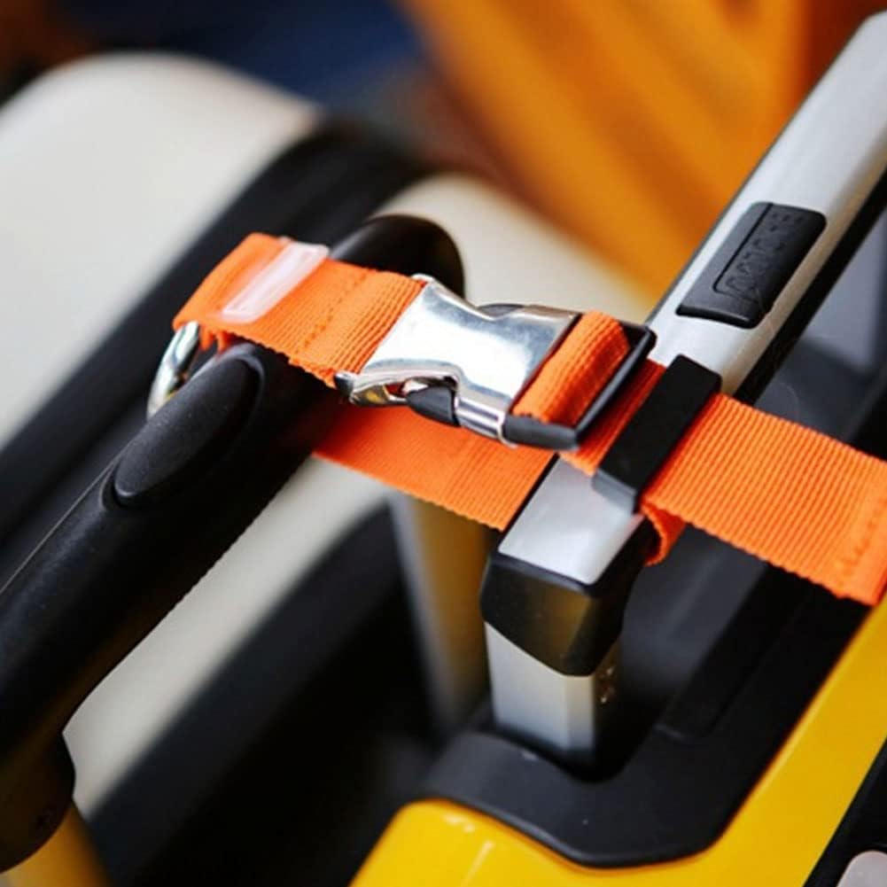 Add-A-Bag Luggage Strap Jacket Gripper, Luggage Straps Baggage Suitcase Belts Travel Accessories - Make Your Hands Free, Easy to Carry Your Extra Bags, Black