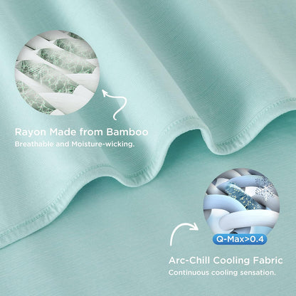 Bedsure Silky Soft Summer Cooling Blanket for Hot Sleepers, Rayon Derived from Bamboo Cold Throw Blanket for Couch, Lightweight Bed Cooling Throw Camping Picnic Travel Outdoor Dorm Essentials, 50x70