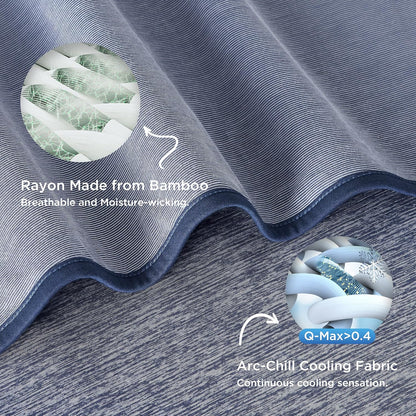 Bedsure Silky Soft Summer Cooling Blanket for Hot Sleepers, Rayon Derived from Bamboo Cold Throw Blanket for Couch, Lightweight Bed Cooling Throw Camping Picnic Travel Outdoor Dorm Essentials, 50x70
