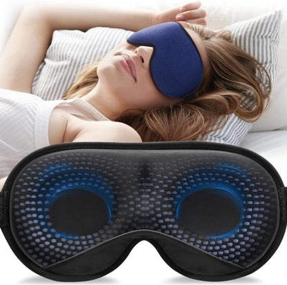 Weighted Sleep Mask for Women Men, 3D Light Blocking Eye Mask, Black