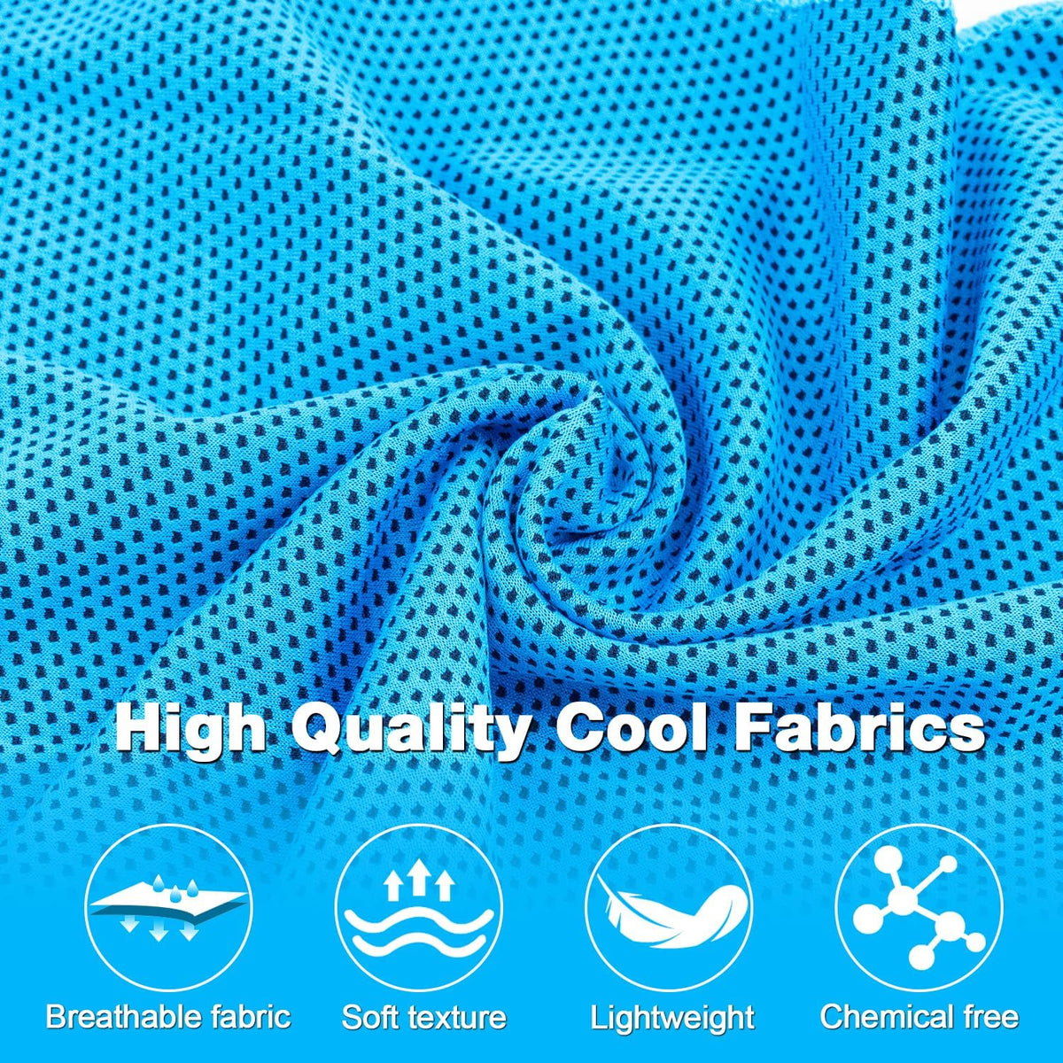 Cooling Towels, 40"x12" Cooling Towels for Neck and Face with Breathable Carrying Bags,Soft Microfiber Instant Cooling Rags, Gym Workout Sweat Towel for Sports, Yoga, Camping, Running