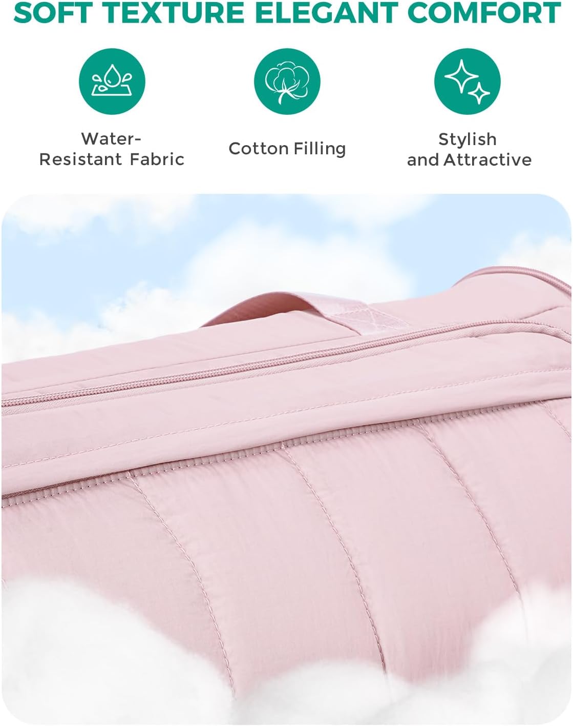 Convertible Garment Bags for Travel with Wet Pocket Carry on Garment Duffle Bag 2 in 1 Puffy Hanging Clothes Travel Bags with Shoe Compartment for Airplanes Business Weekend Gym Wedding (Pink)