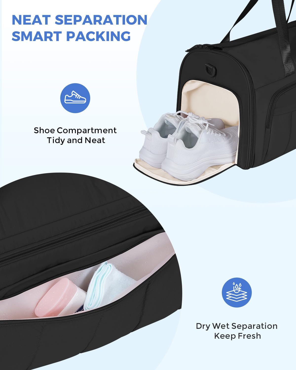 Convertible Garment Bags for Travel with Wet Pocket Carry on Garment Duffle Bag 2 in 1 Puffy Hanging Clothes Travel Bags with Shoe Compartment for Airplanes Business Weekend Gym Wedding (Pink)